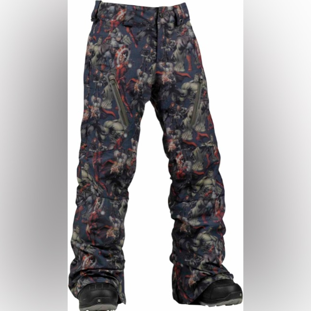Burton Limited Edition Marvel Kids Snowboarding Pants . Size Medium NWOT